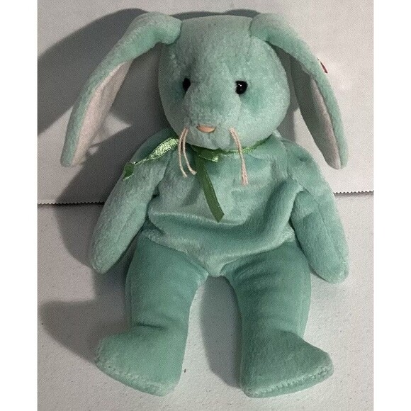 Lot Of Ty Beanie Babies Jinglepup, Patti, Hippity, Wise, Chocolate, Wiser - Picture 9 of 16